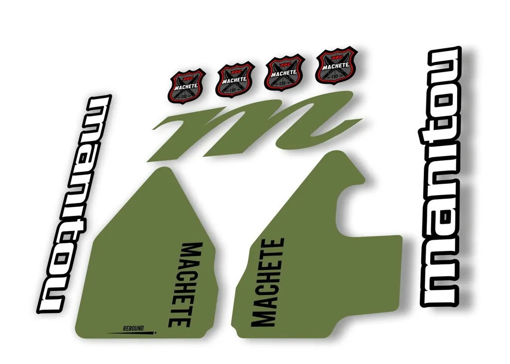 Manitou Machhete 110 Comp 2020 Fork Suspension Decal Kit Sticker Set Olive