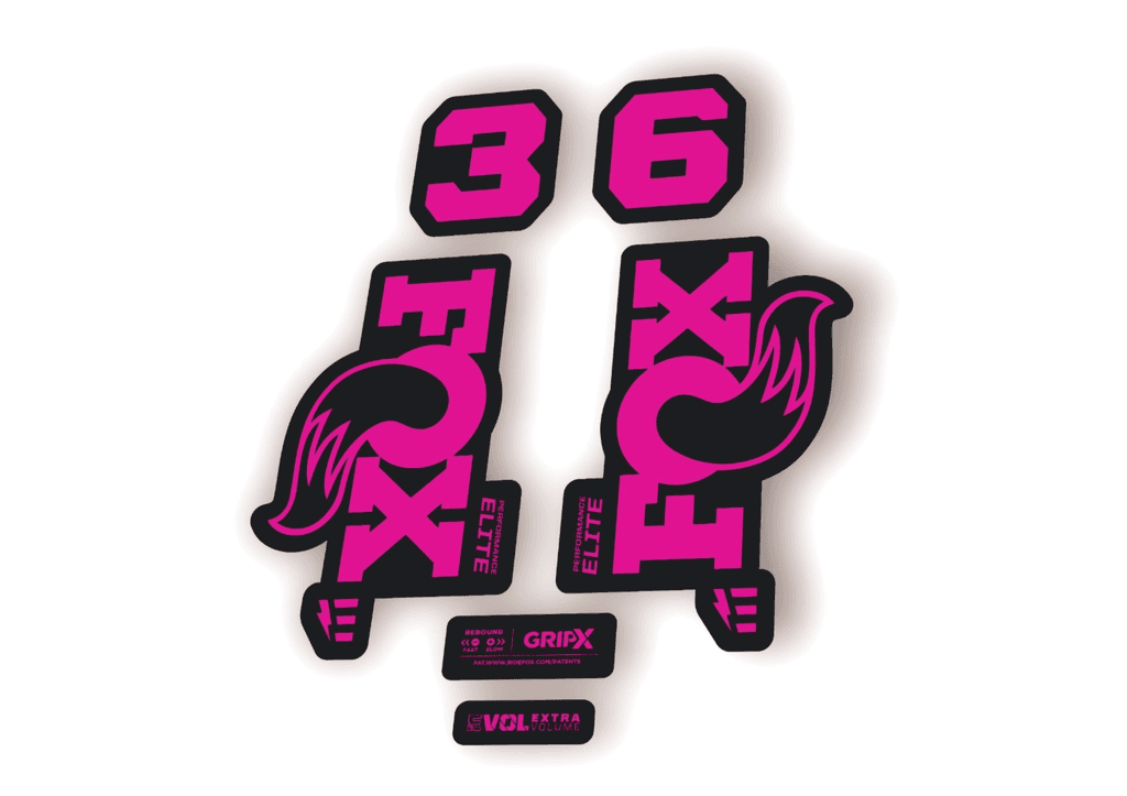 FOX 36 Elite E-Optimized 2026 Fork Factory Decal Sticker Adhesive Pink