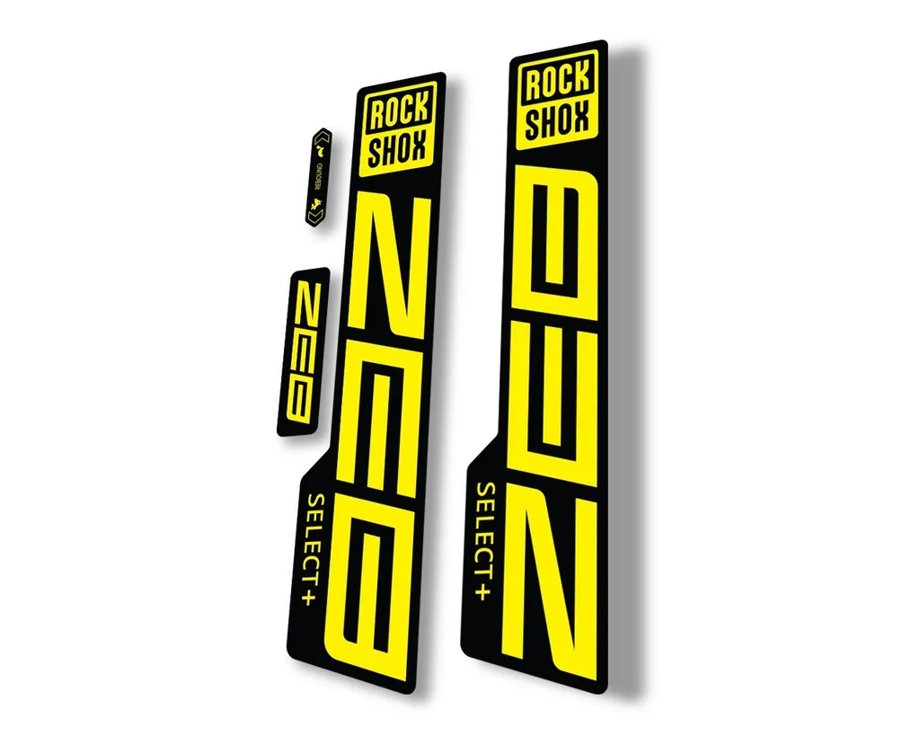 Rock Shox ZEB Select Plus 2021 Mountain Bike Cycling Decal Sticker Yellow