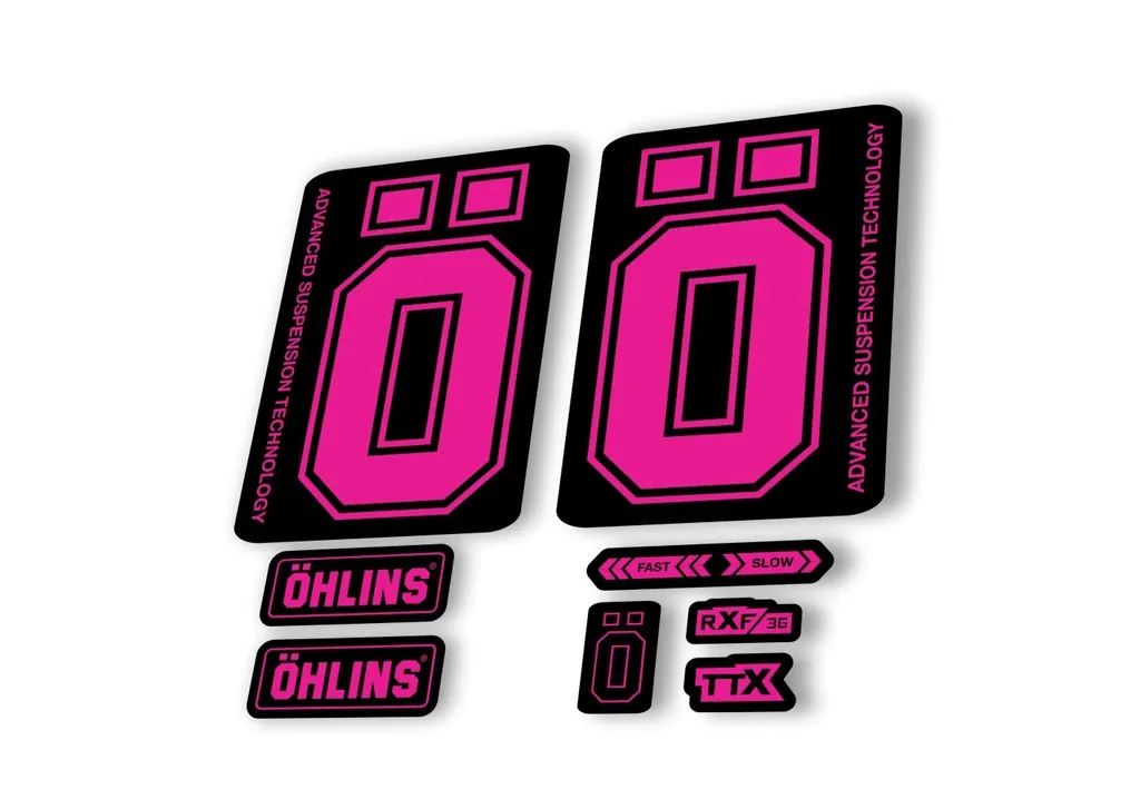 Ohlins RXF36 M2 2019 Fork Decal Mountain Bike Cycling Sticker Adhesive Pink