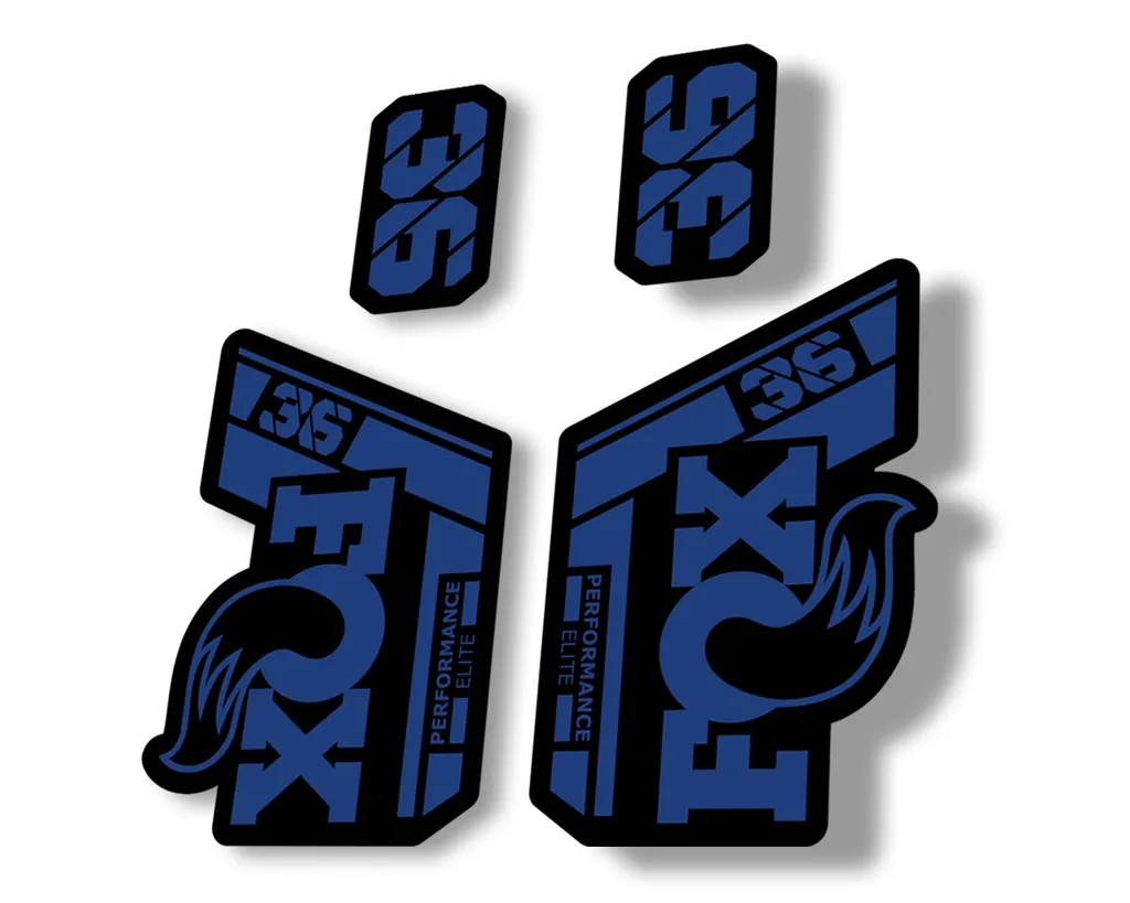 FOX 36 Performance Elite 2021 Forks Suspension Factory Decal Sticker Dark Blue