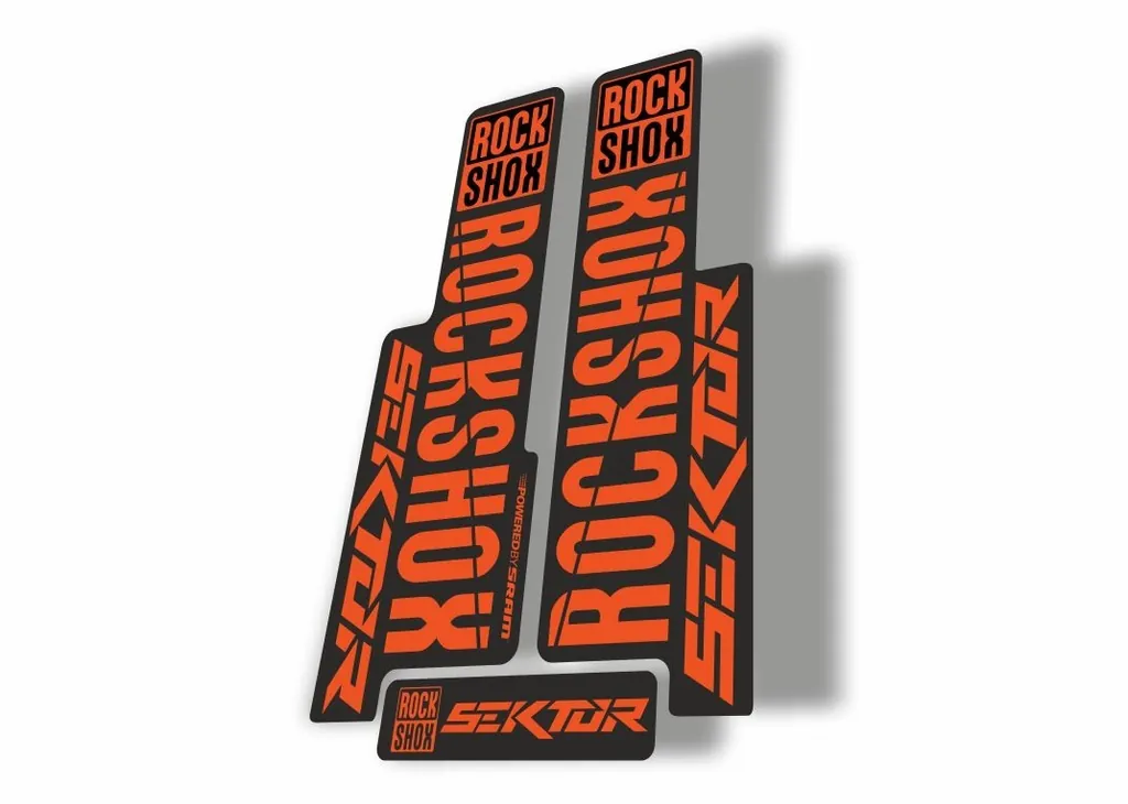 Rock Shox SEKTOR 2018 Fork Decal Mountain Bike Cycling Sticker Adhesive Orange