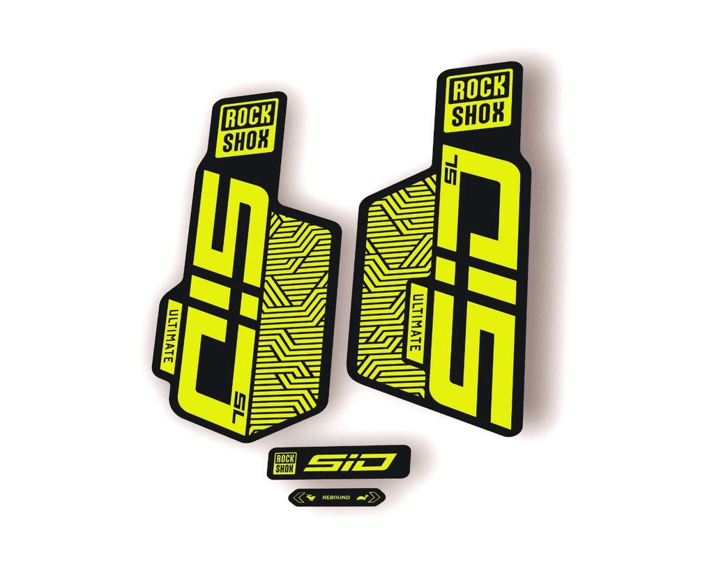 Rock Shox SID SL ULTIMATE 2025 Flight Attendant Bike Decal Sticker Lime Green