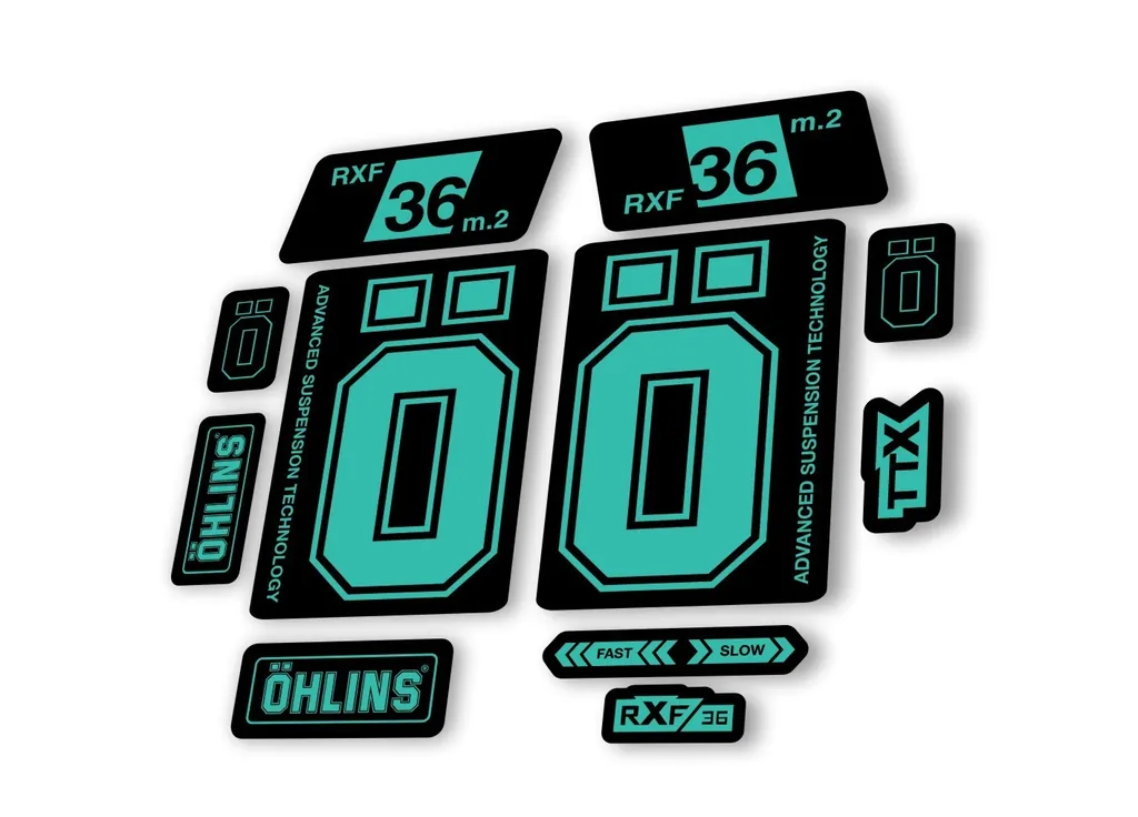 Ohlins RXF 36 M.2 2022 Fork Decal Mountain Bike Cycling Sticker Adhesive Dolphin