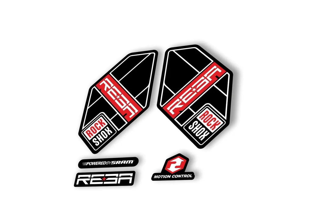 Rock Shox Reba 2012 Fork Decal Mountain Bike Cycling Sticker Adhesive Red