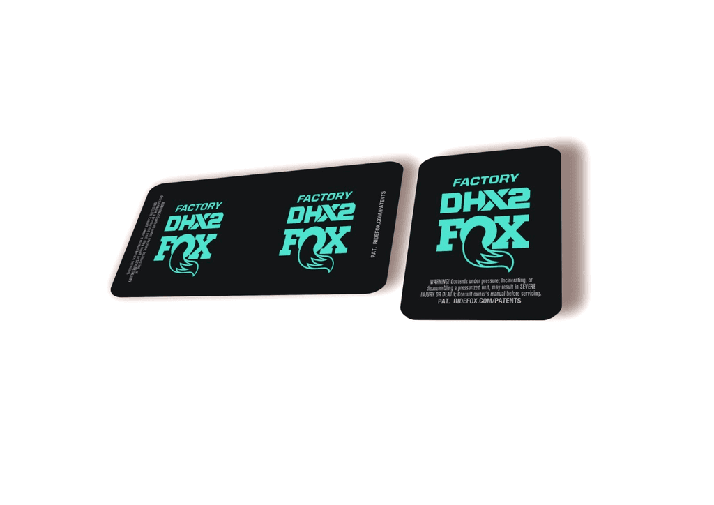 FOX DHX2 Factory 2026 Rear Shock Decal Sticker Kit Adhesive Dolphin