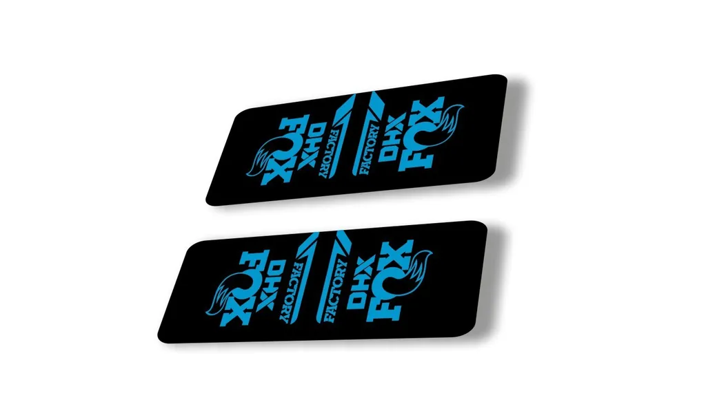 FOX DHX 2022 Factory Rear Shock Suspension Sticker Decal Adhesive Blue