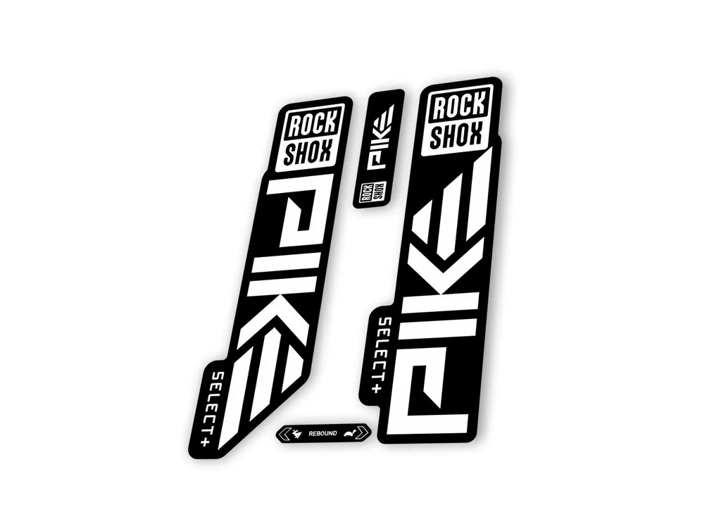Rock Shox PIKE SELECT + Plus 2023 Mountain Bike Cycling Decal Sticker White