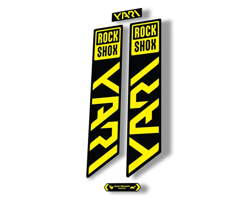 Rock Shox YARI 2021 Fork Decal Mountain Bike Cycling Sticker Adhesive Yellow