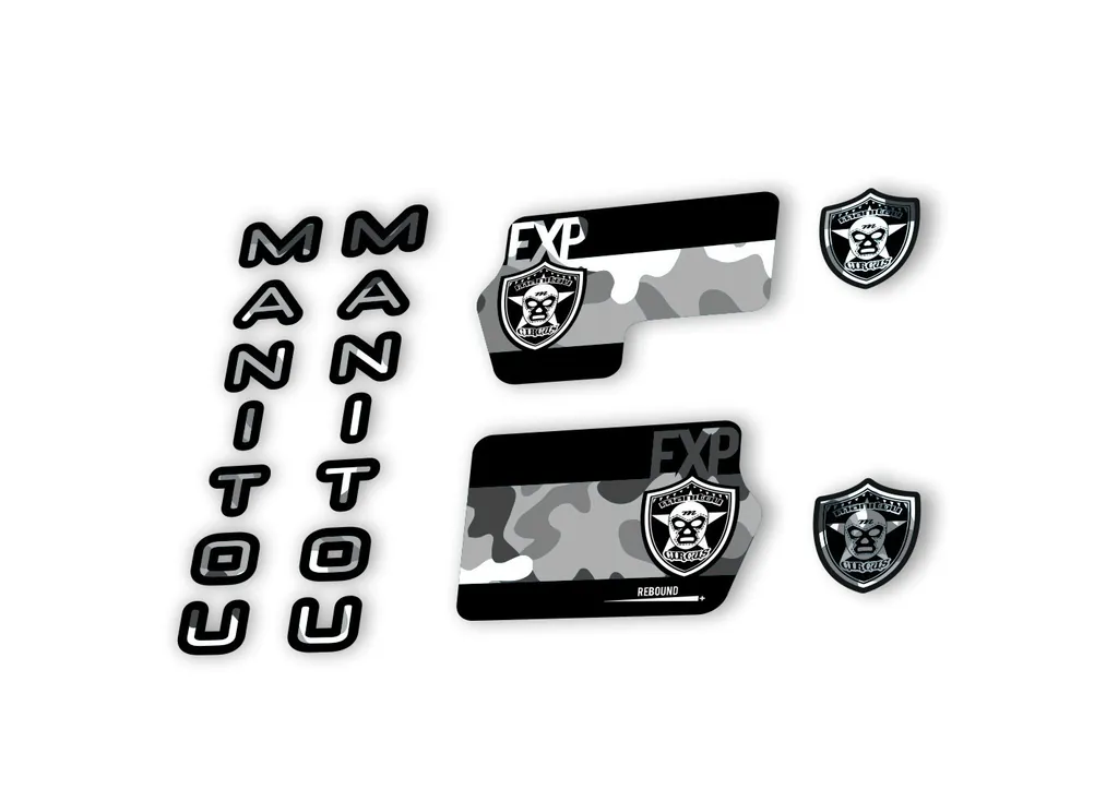 Manitou Circus Expert 2020 Fork Suspension Decal Kit Sticker White Camo