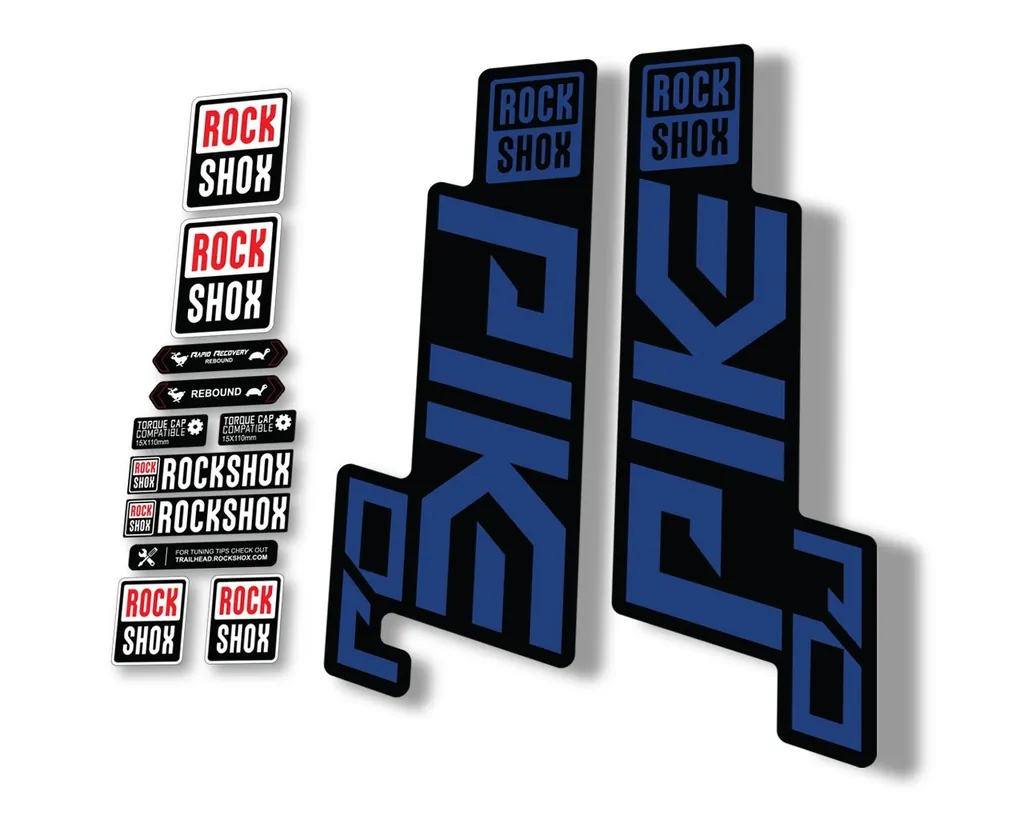 Rock Shox PIKE DJ 2021 Mountain Bike Cycling Decal Sticker Adhesive Dark Blue