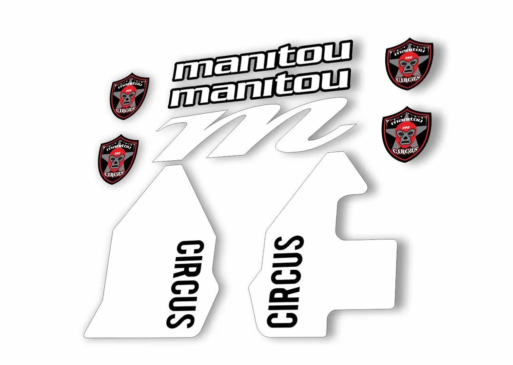 Manitou CIRCUS 2018 Fork Suspension Decal Kit Sticker White