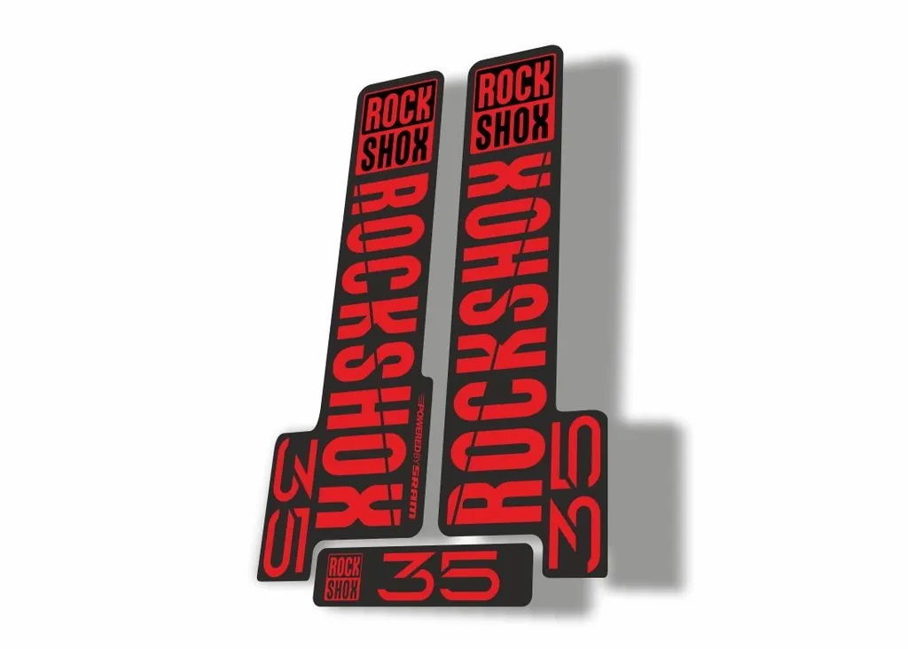 Rock Shox 35 2018 Fork Decal Mountain Bike Cycling Sticker Adhesive Red