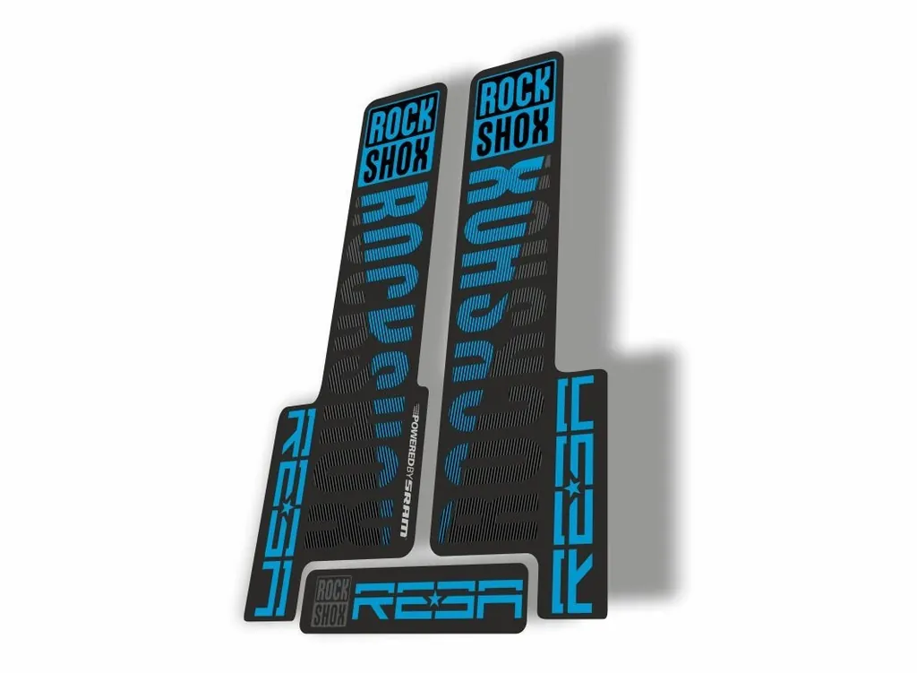 Rock Shox REBA 2018 Fork Decal Mountain Bike Cycling Sticker Adhesive Blue Gray