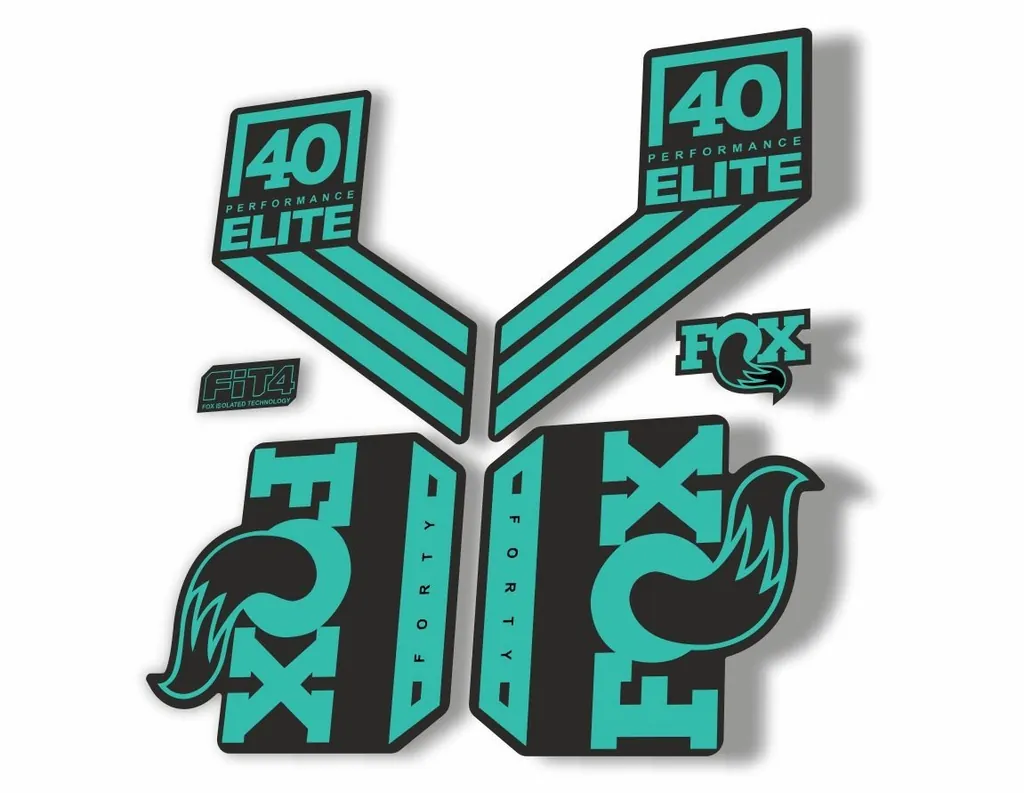 FOX 40 Elite Performance 2017-18 Fork Suspension Factory Decal Sticker Dolphin
