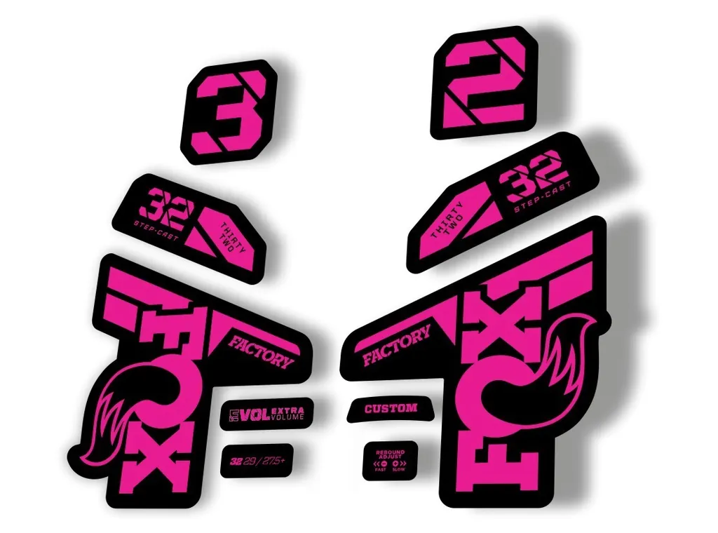 Fox 32 Factory 2021 Fork Suspension Decal Sticker Adhesive Pink