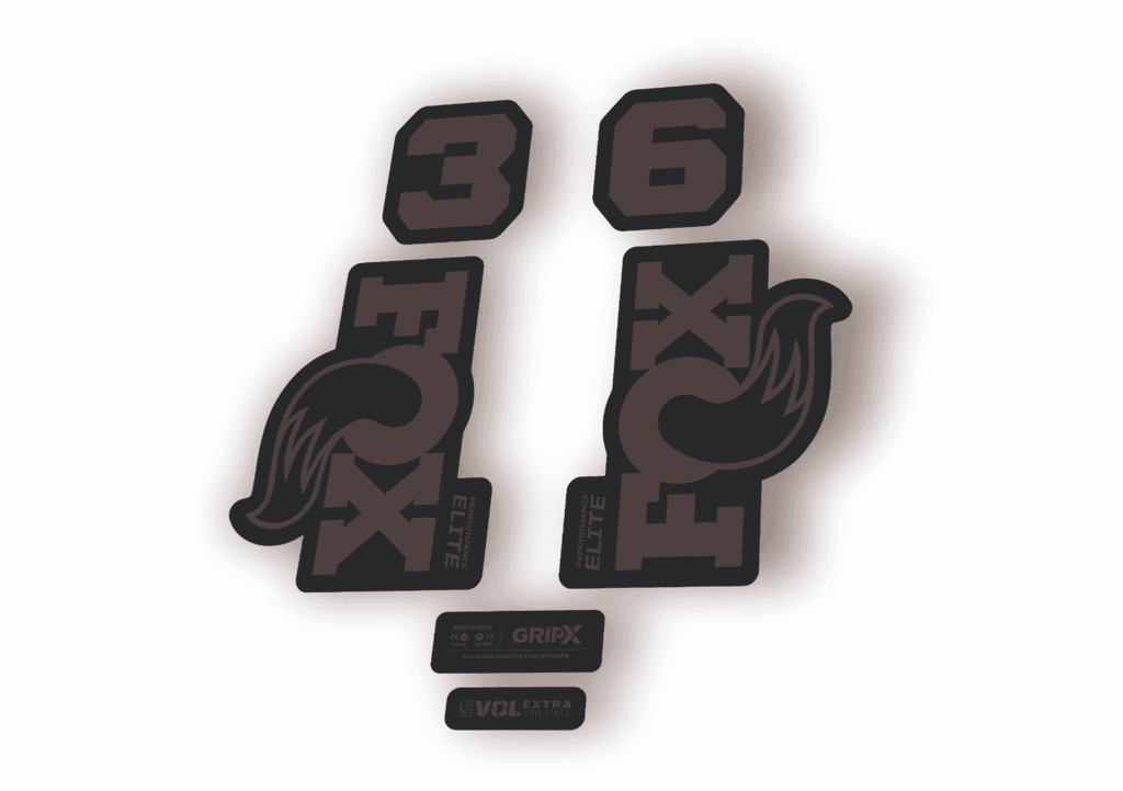 FOX 36 Elite Performance 2026 Fork Factory Decal Sticker Adhesive Gray
