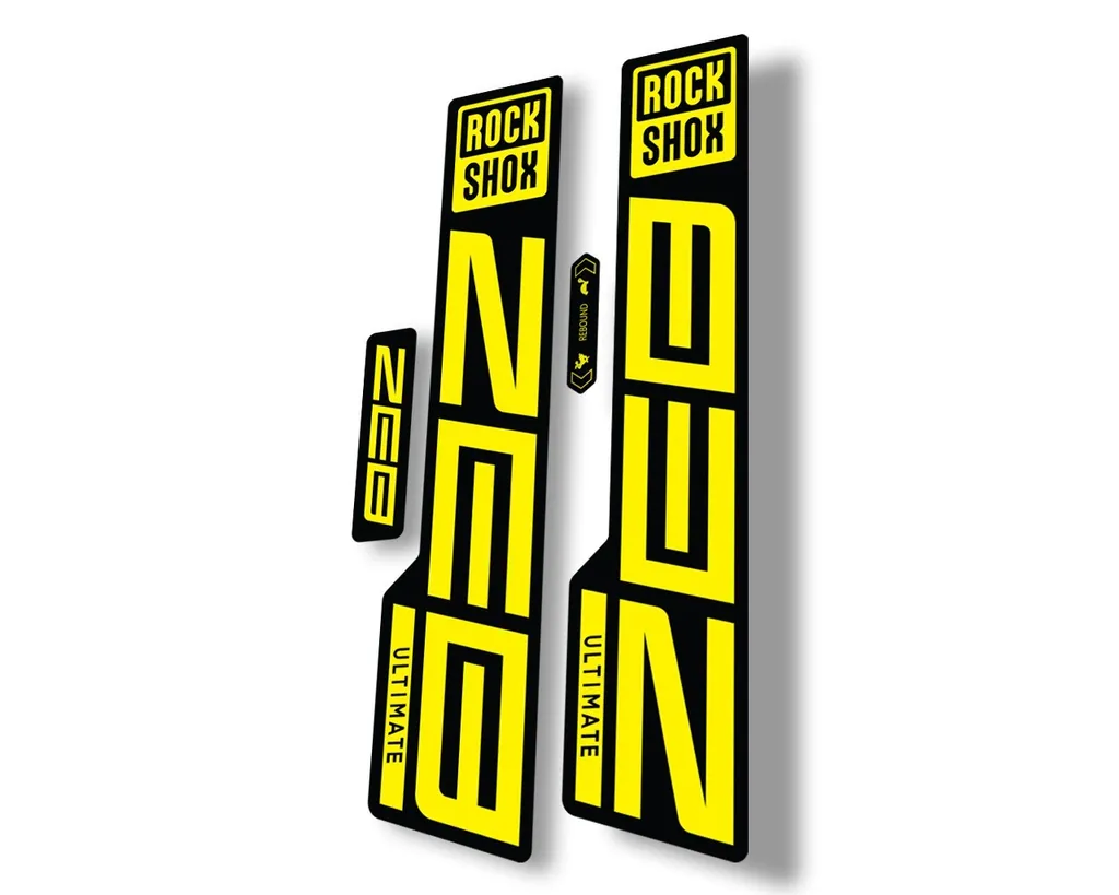 Rock Shox ZEB 2021 ULTIMATE Mountain Bike Cycling Decal Sticker Adhesive Yellow