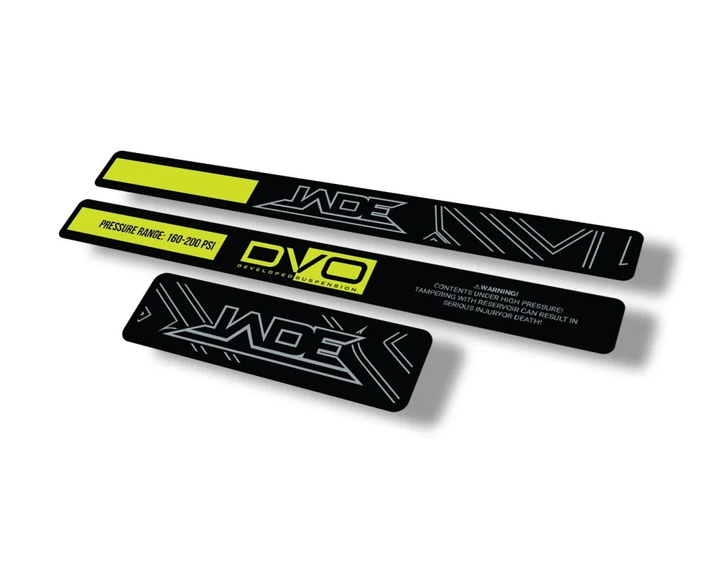 DVO Jade Coil 2020 Rear Shock Suspension Sticker Factory Decal Lime Green