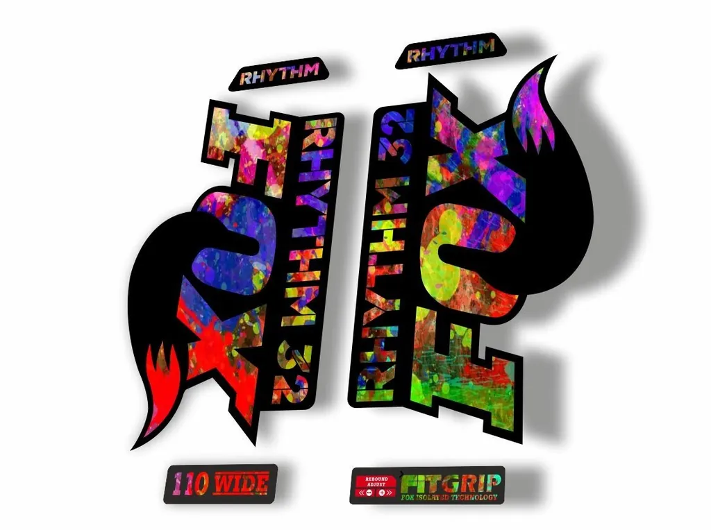 FOX 32 Rhythm 2018 Forks Suspension Factory Decal Sticker Adhesive Oil Slick