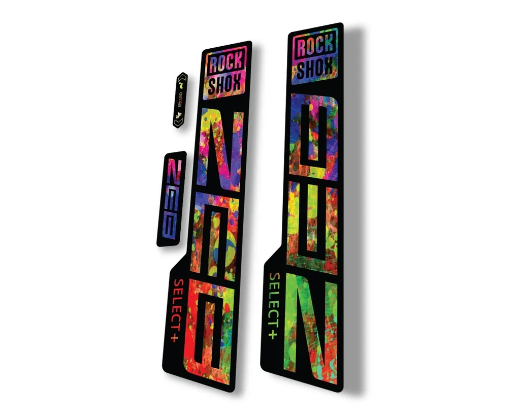 Rock Shox ZEB Select Plus 2021 Mountain Bike Cycling Decal Sticker Oil Slick