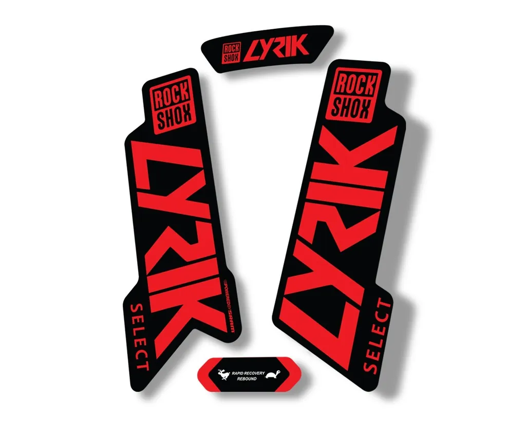 Rock Shox LYRIK 2020 ULTIMATE Mountain Bike Cycling Decal Sticker Red