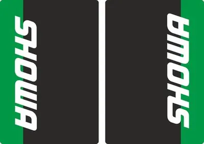 Showa Motocross Upper Fork Decal Stickers Graphic Set Adhesive Green