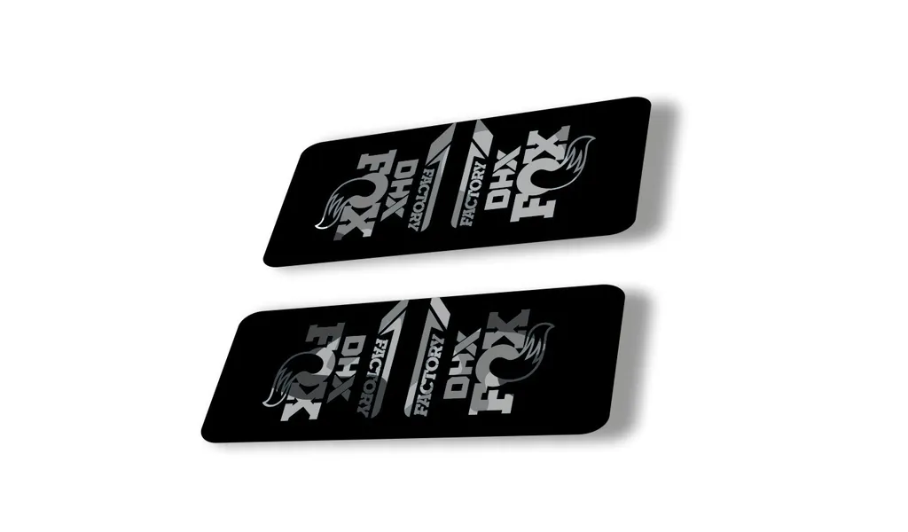 FOX DHX 2022 Factory Rear Shock Suspension Sticker Decal Adhesive White Camo
