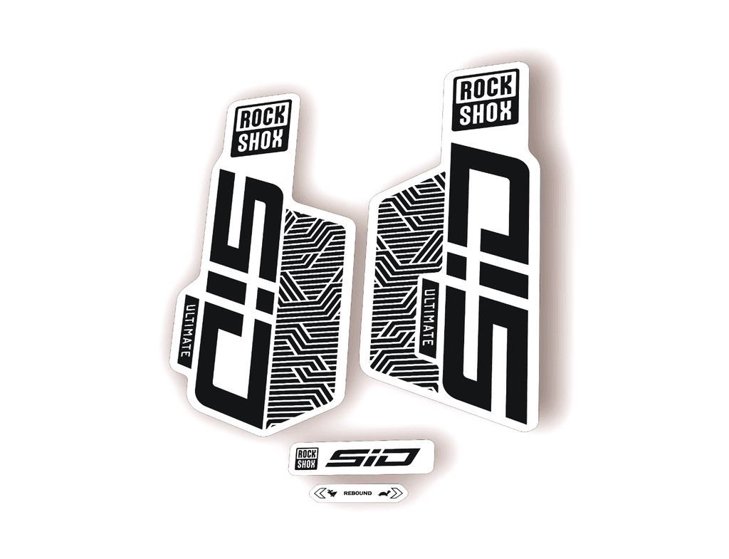 Rock Shox SID ULTIMATE 2025 Flight Attendant Bike Cycling Decal Sticker Black