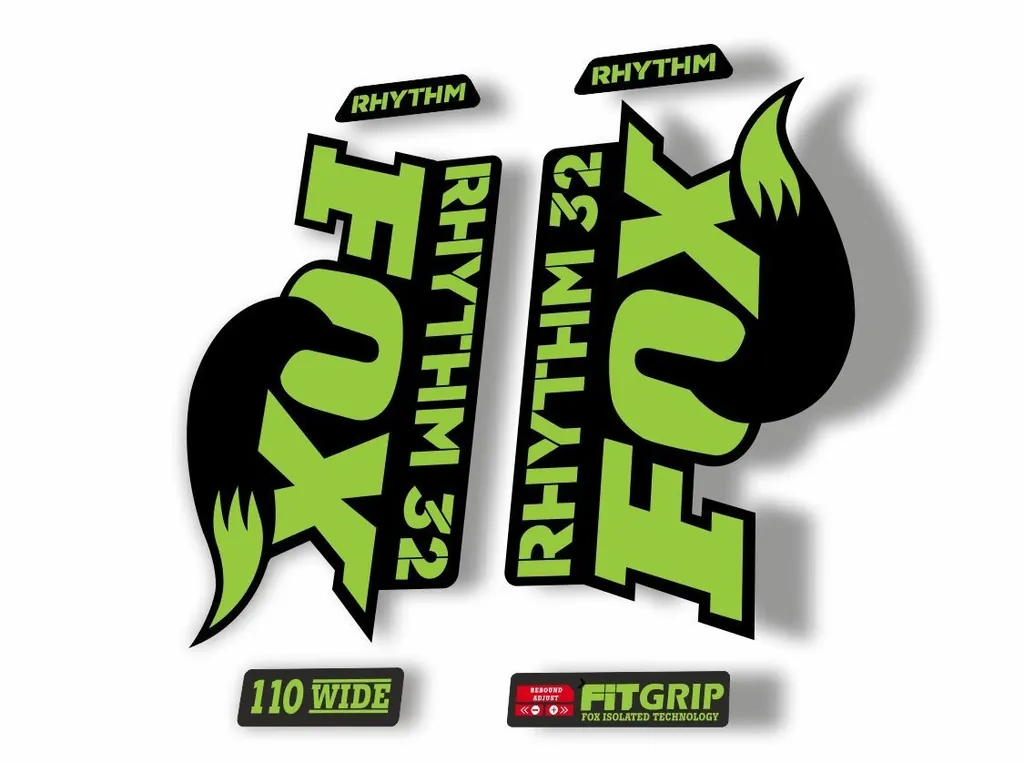 FOX 32 Rhythm 2018 Forks Suspension Factory Decal Sticker Adhesive Green