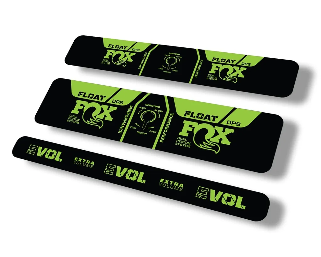 FOX Float DPS 2021 Performance Rear Shock Suspension Sticker Decal Green