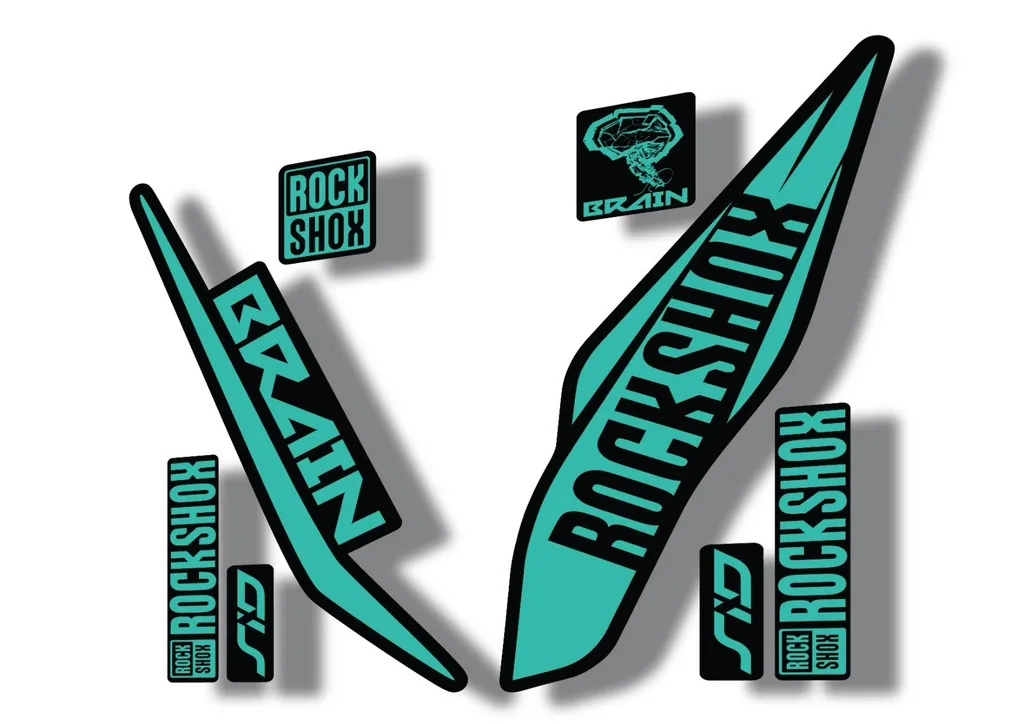 Rock Shox SID Brain 2017 Mountain Bike Cycling Decal Sticker Adhesive Dolphin