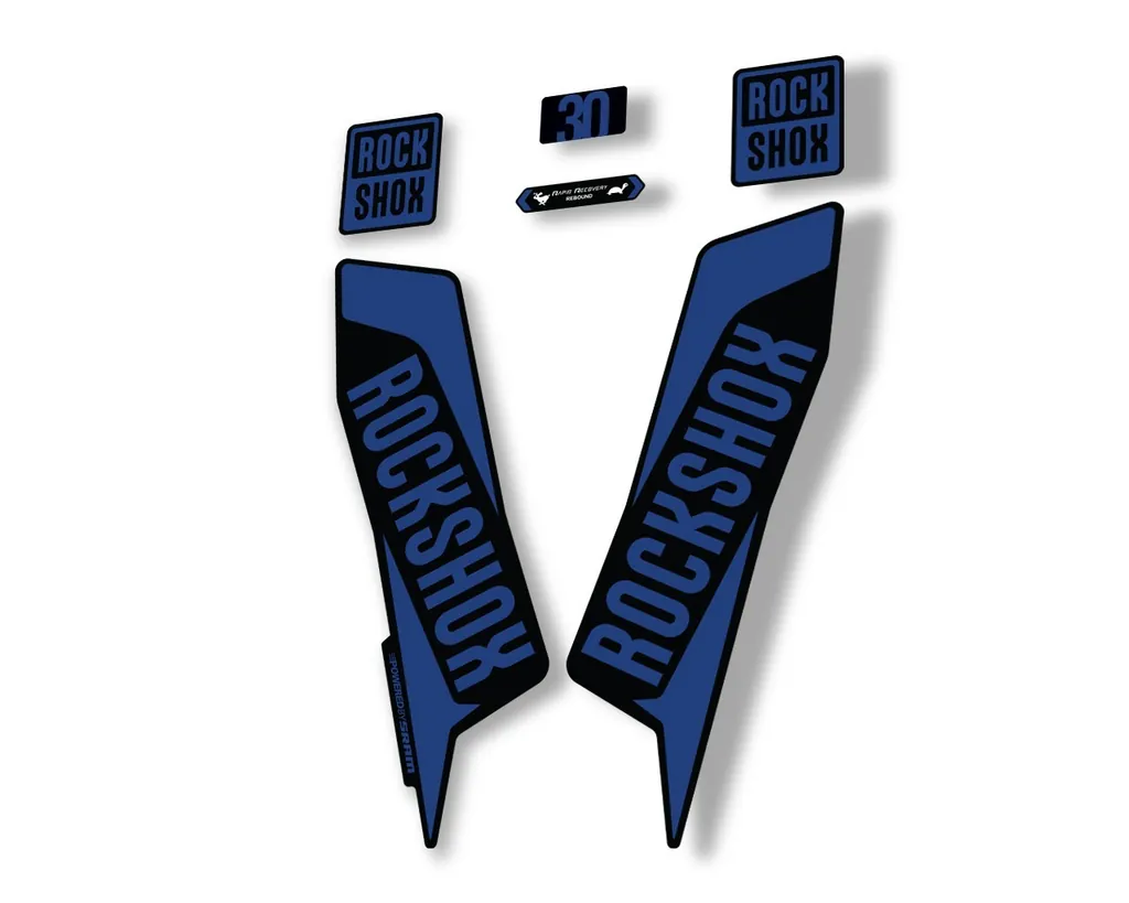 Rock Shox TK 30 2021 Fork Decals Suspension Sticker Adhesive Dark Blue