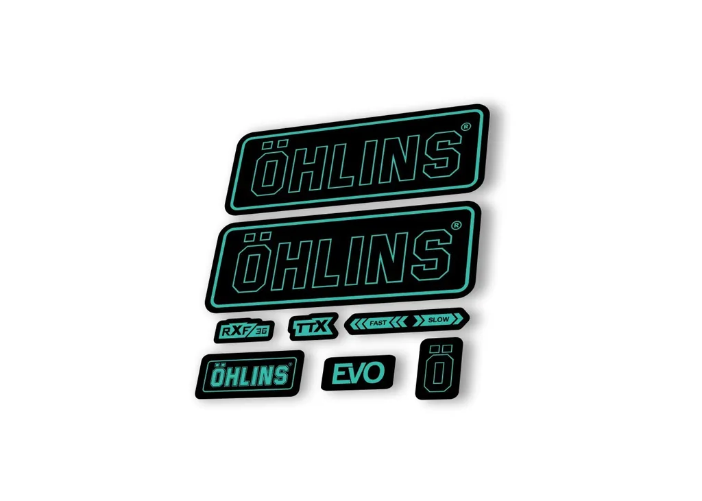 Ohlins RXF36 EVO 2018 Rear Shock Decal Mountain Bike Cycling Sticker Dolphin