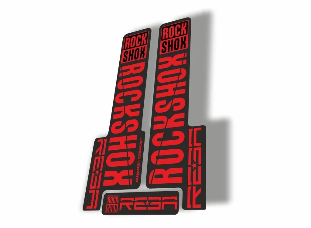 Rock Shox REBA 2018 Fork Decal Mountain Bike Cycling Sticker Adhesive Red
