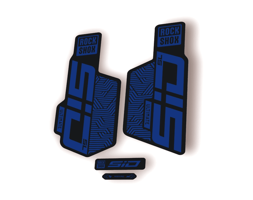 Rock Shox SID SL ULTIMATE 2025 Flight Attendant Bike Decal Sticker D. Blue