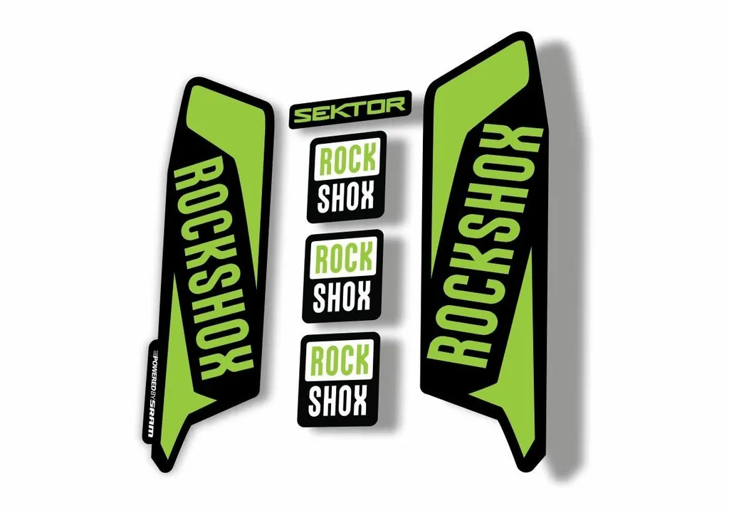 Rock Shox SEKTOR 2016 Fork Decal Mountain Bike Cycling Sticker Adhesive Green