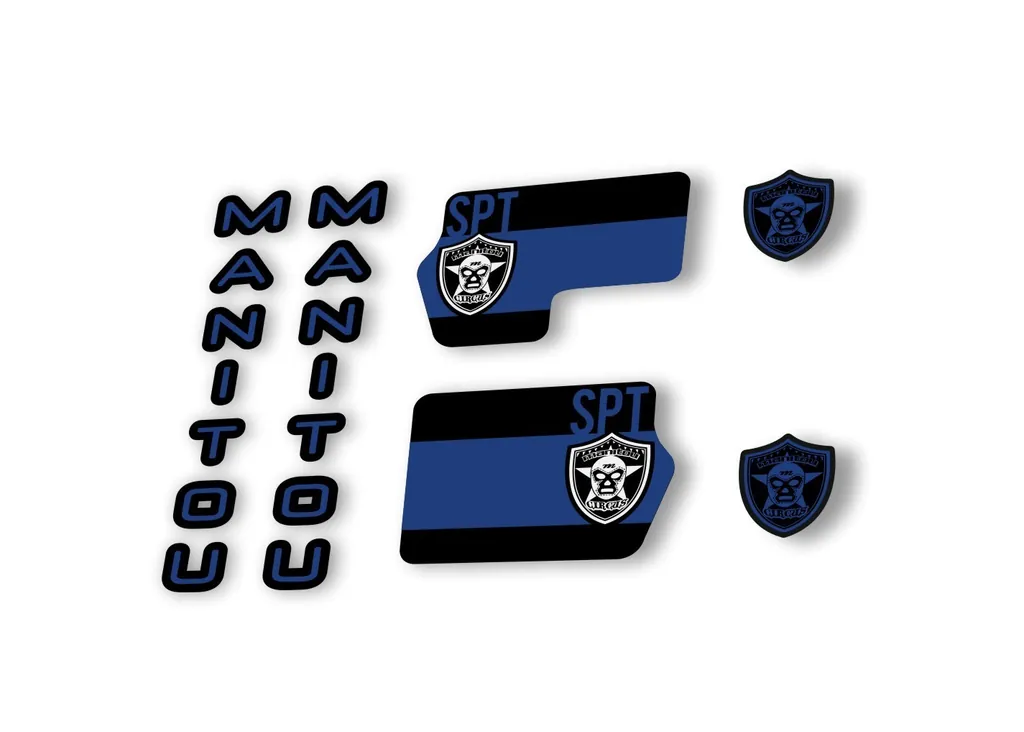 Manitou Circus Sport 2020 Fork Suspension Decal Kit Sticker Set Dark Blue