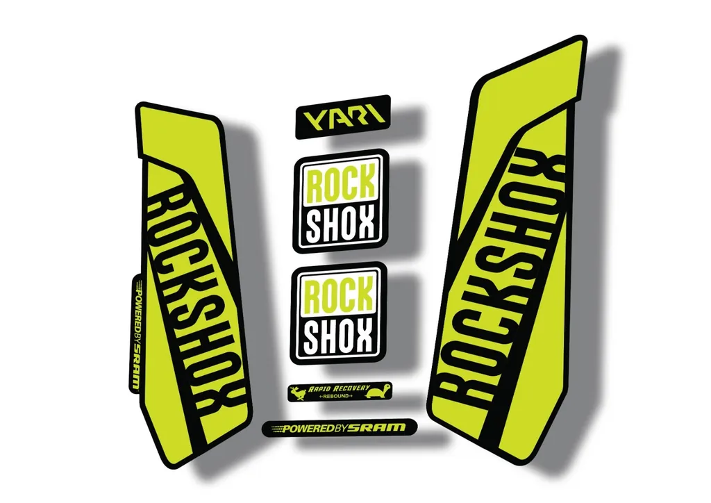 Rock Shox YARI 2015-16 Fork Decal Mountain Bike Cycling Sticker Lime Green