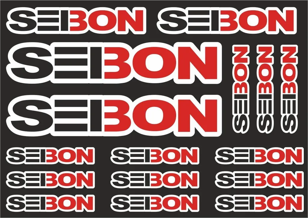 SEIBON Decal Set Quality Sticker Vinyl Graphic Logo Adhesive Kit 16 Pcs