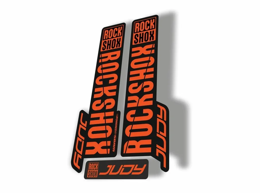 Rock Shox JUDY 2018 Fork Decal Mountain Bike Cycling Sticker Adhesive Orange