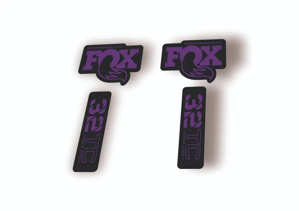 FOX 32 Taper Cast Elite 2024 Fork Suspension Factory Decal Sticker Purple