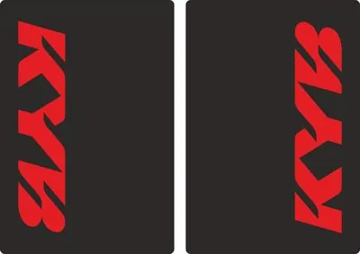 KYB Motocross Upper Fork Decal Stickers Graphic Set Adhesive Red #2