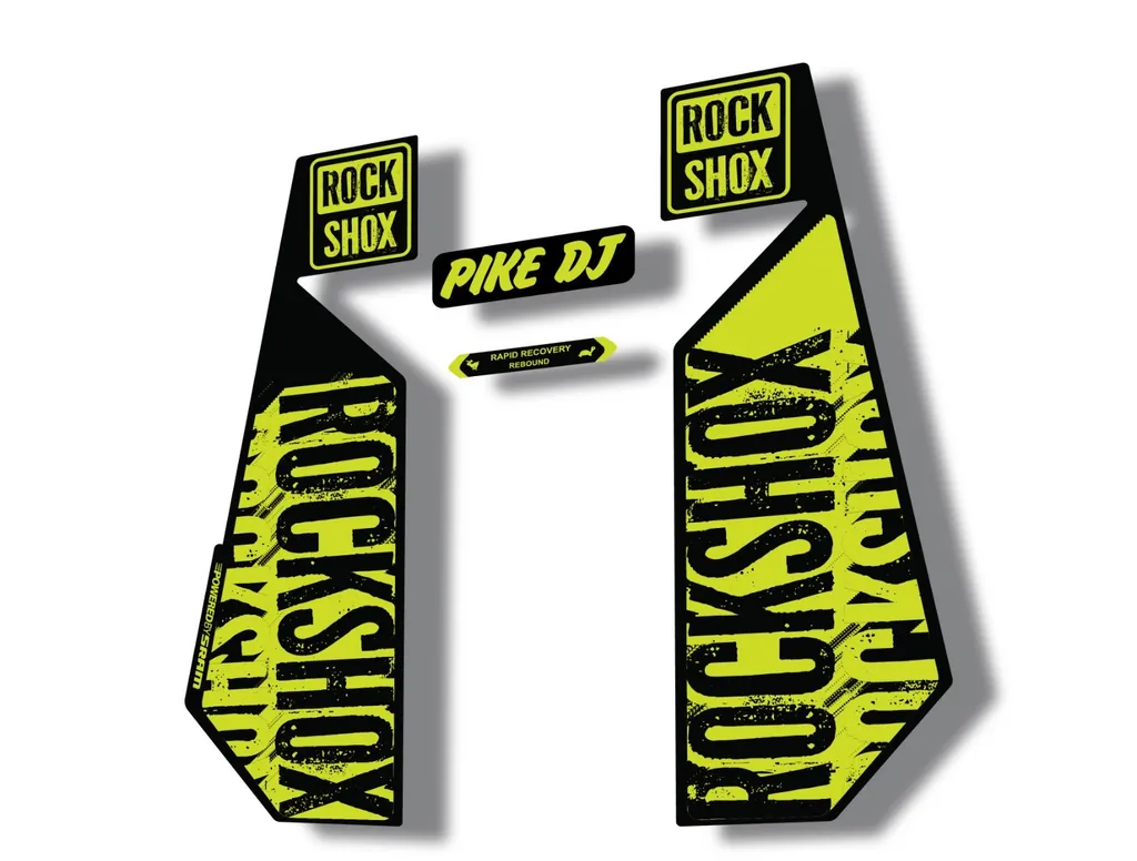 Rock Shox PIKE DJ 2017 Fork Decal Mountain Bike Cycling Sticker Lime Green