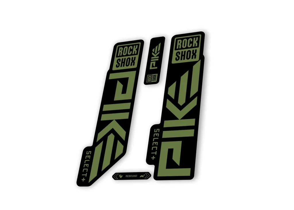 Rock Shox PIKE SELECT + Plus 2023 Mountain Bike Cycling Decal Sticker Olive