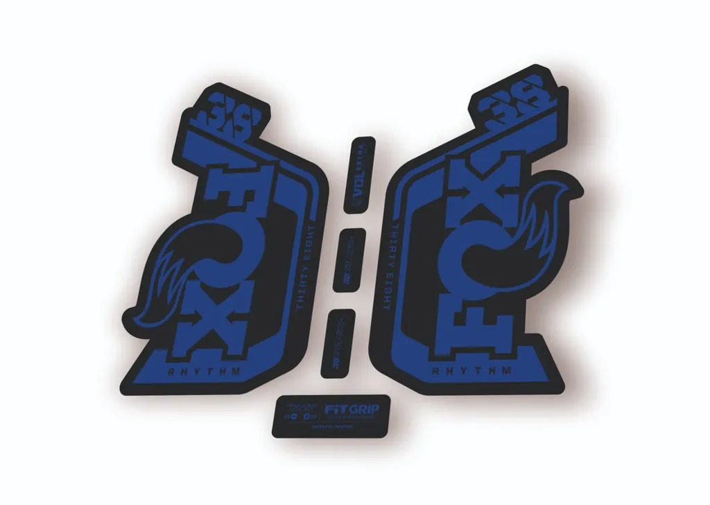 Fox 38 Rhythm 2024 Fork Suspension Factory Decal Sticker Adhesive Dark Blue