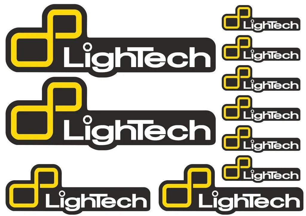 Lightech Decal Sticker Graphic Factory Set Vinyl Adhesive Aufkleber 10 Pcs