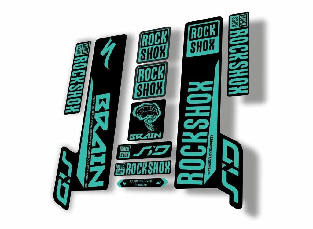 Rock Shox SID Brain 2018 Mountain Bike Cycling Decal Sticker Adhesive Dolphin