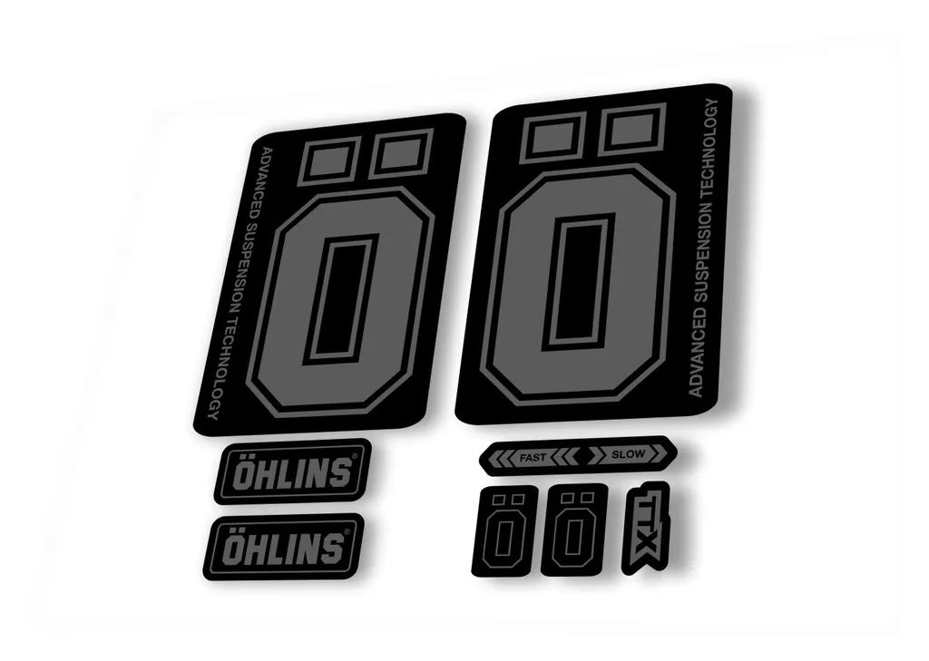 Ohlins DH38 2019 Fork Decal Mountain Bike Cycling Sticker Adhesive Gray