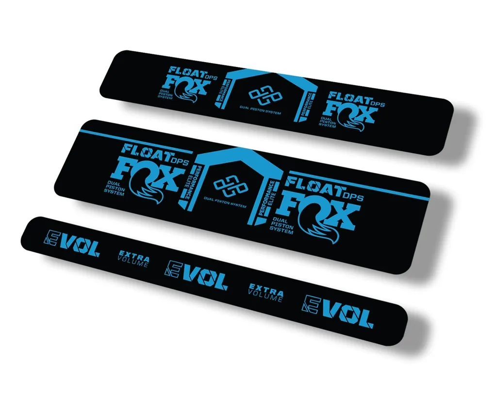 FOX Float DPS 2021 Performance Elite R Rear Shock Suspension Sticker Decal Blue